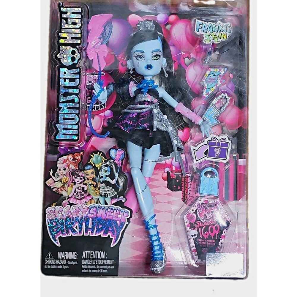 Mattel Monster High Scary Sweet Birthday Frankie Stein Doll w/Accessories JBG73